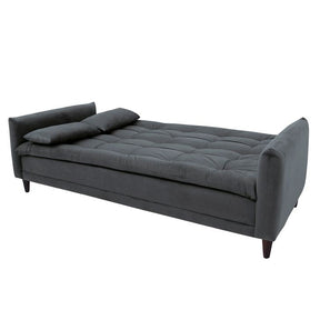 Sofá-Cama Casal 3 Lugares Sofia Suede Grafite